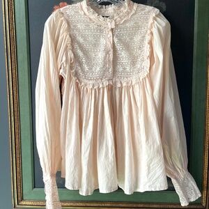Antik Batik Cream Lace Blouse